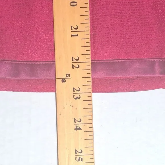 Adrianna Papell Top Cardigan Embroidered Red 100% Silk Size 8 Formal Evening EUC - Picture 8 of 9